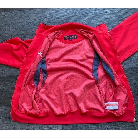 📌3/25 Givova Boys Mock Full Zip Track Jacket - Picture 4 of 12